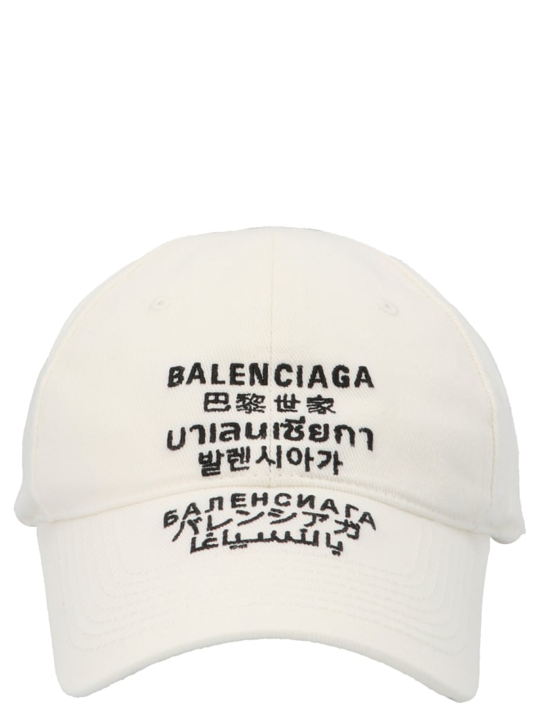 Balenciaga 'multilanguages' Cap - White