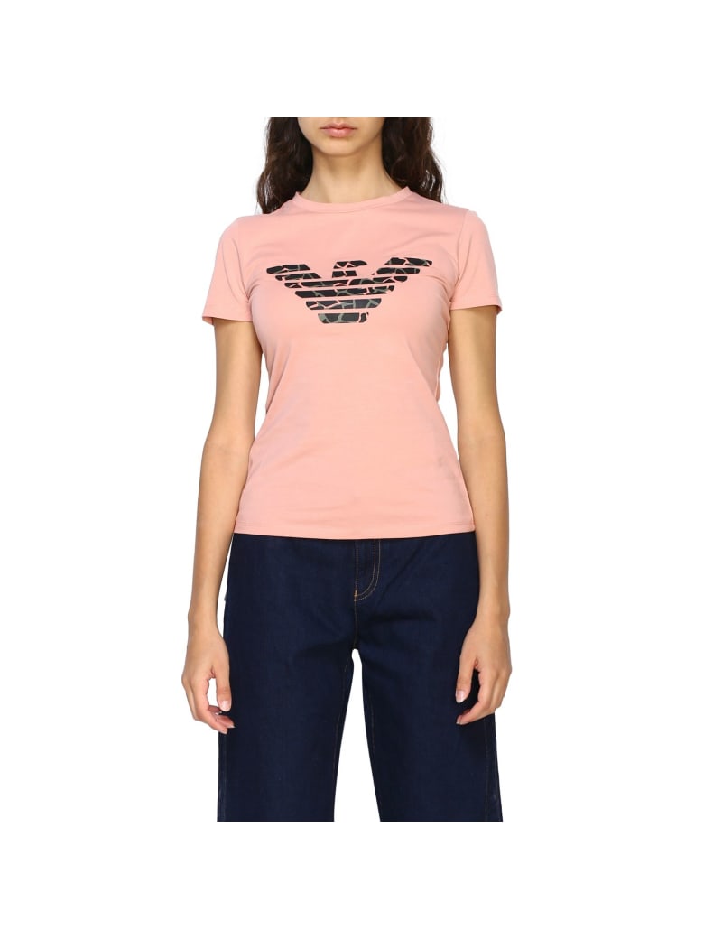 pink armani t shirt