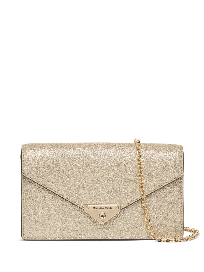 MICHAEL Michael Kors Gold-colored Glittered Soho Crossbody Bag - Metallic