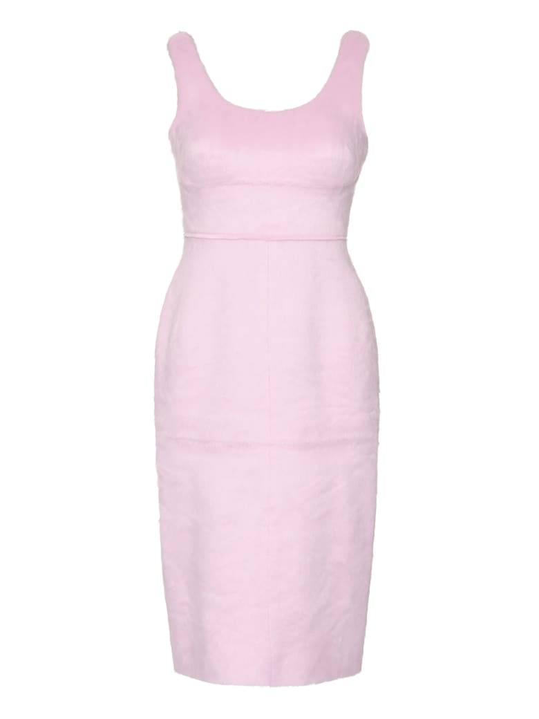 AMBUSH Faux Fur Dress - Pink