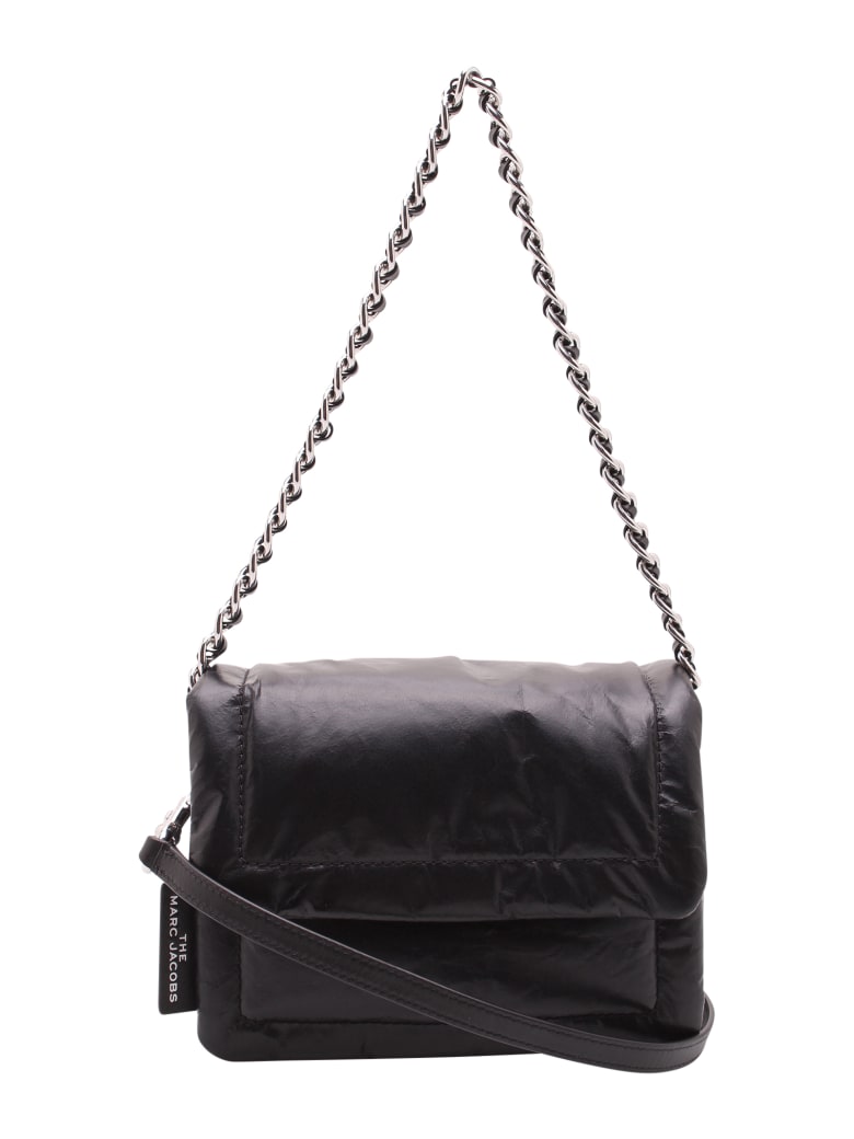 Marc Jacobs 'the Pillow' Leather Shouder Bag - Black