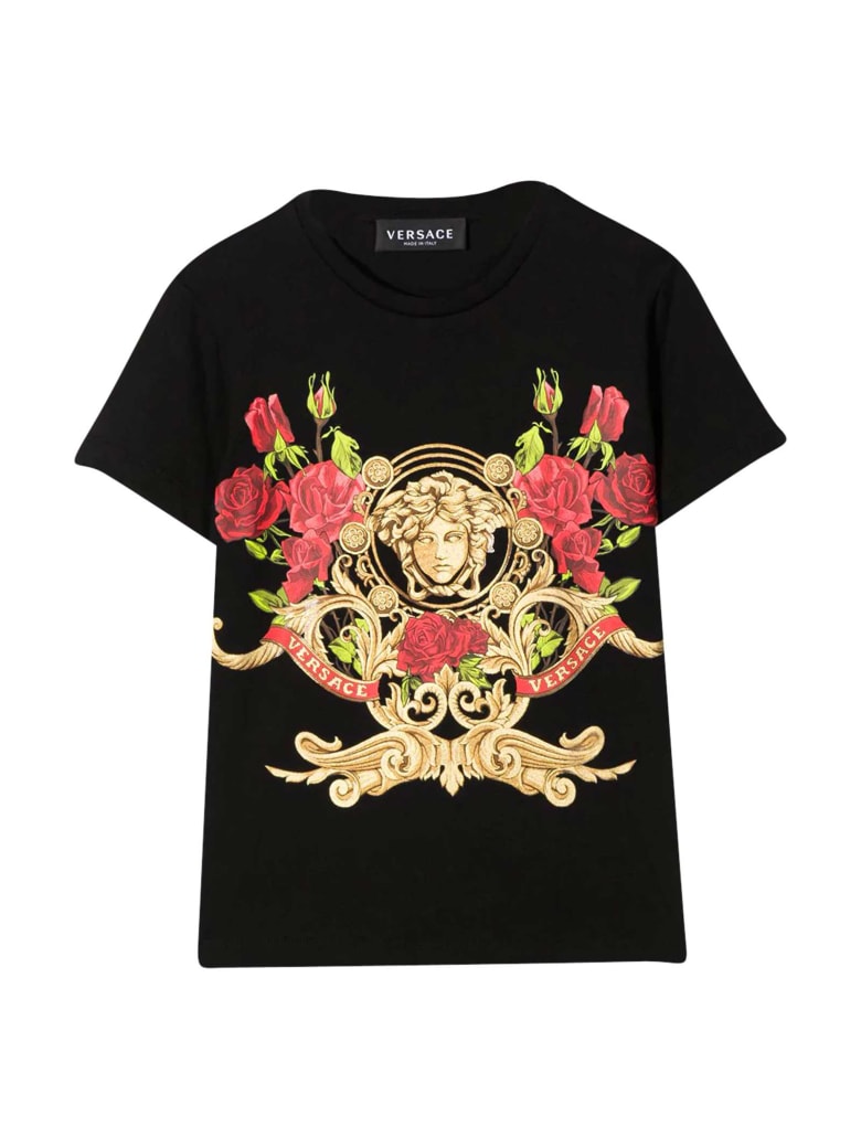 Young Versace Black T-shirt - Nero