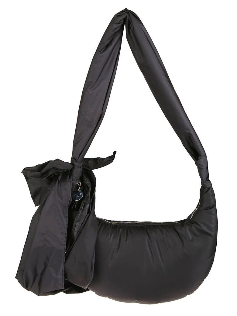 RED Valentino Maxi Bow Padded Shoulder Bag - Black