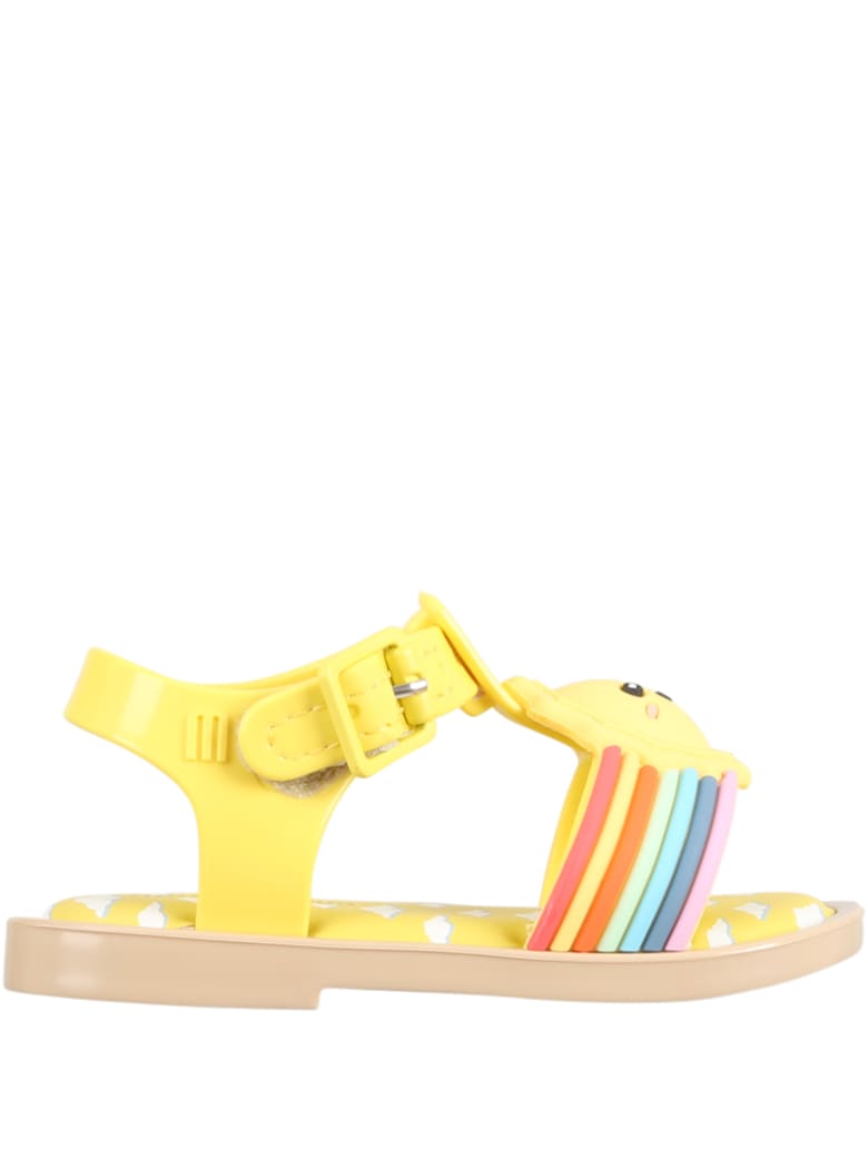 Melissa Yellow Sandals For Kids With Sun - Yellow