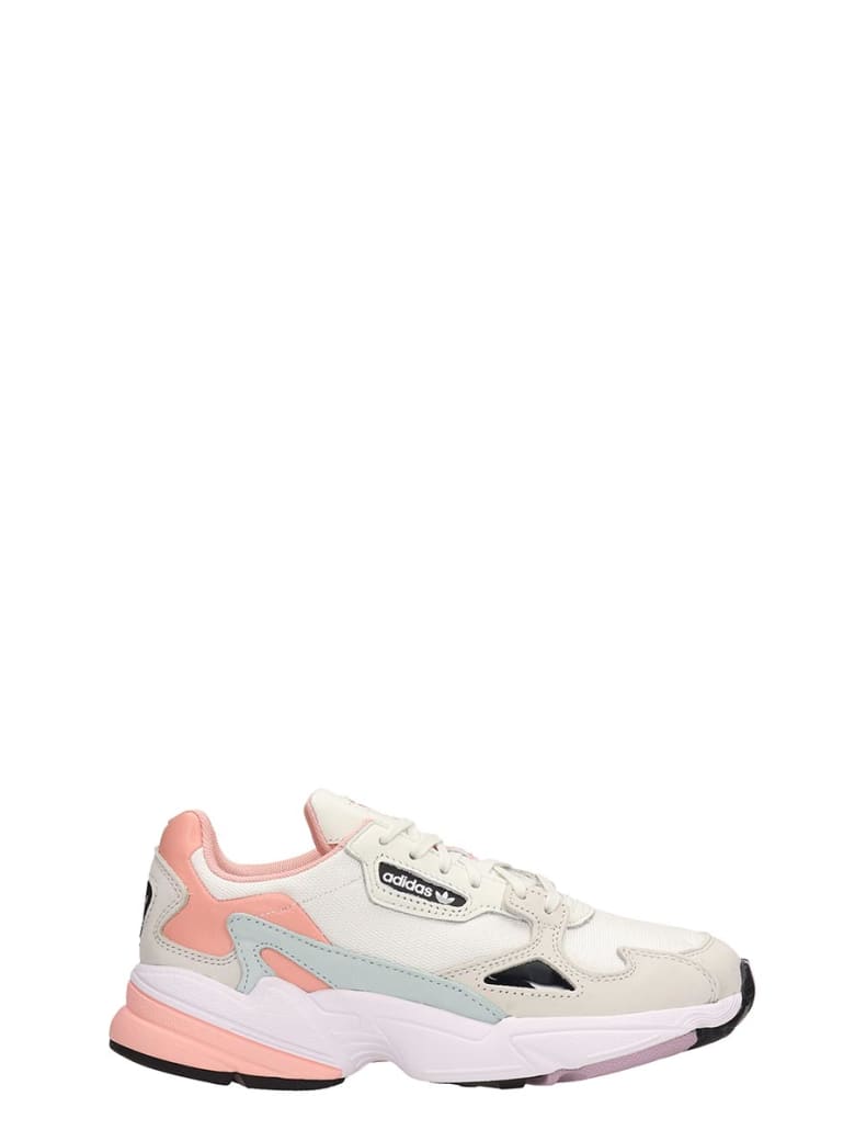 adidas falcon white pink