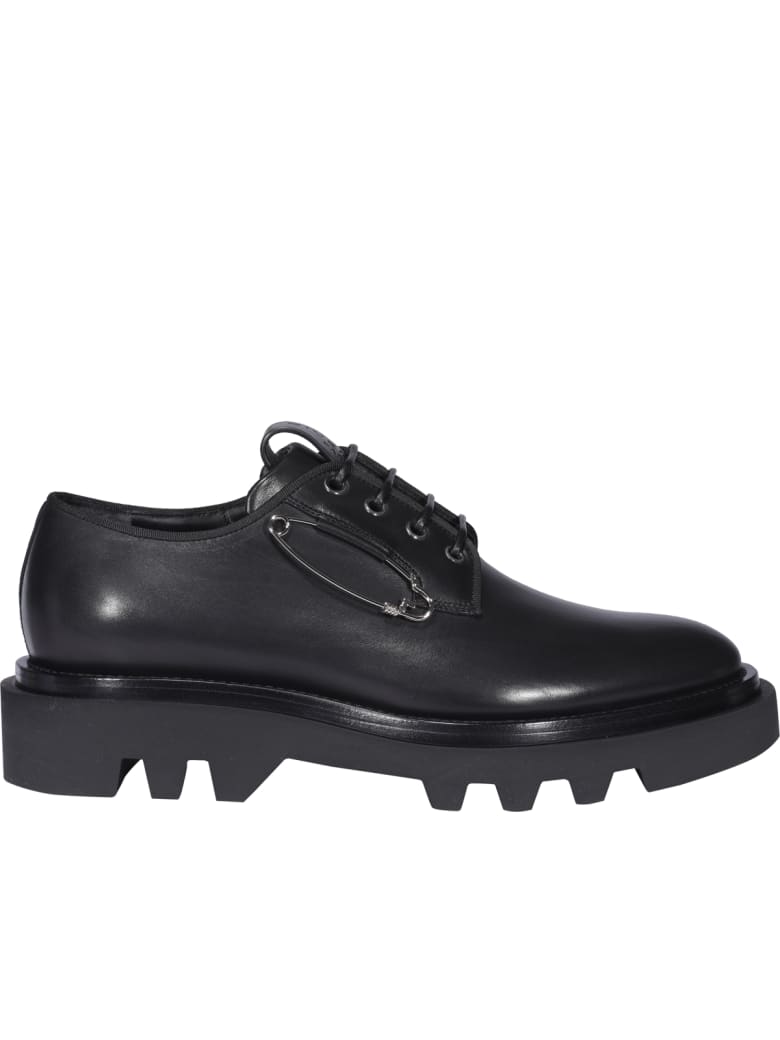 Givenchy Derby Combat Lace Up Shoes - Nero