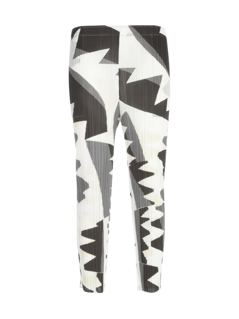 Pleats Please Issey Miyake Zigzag Slim Pants - Monochrome
