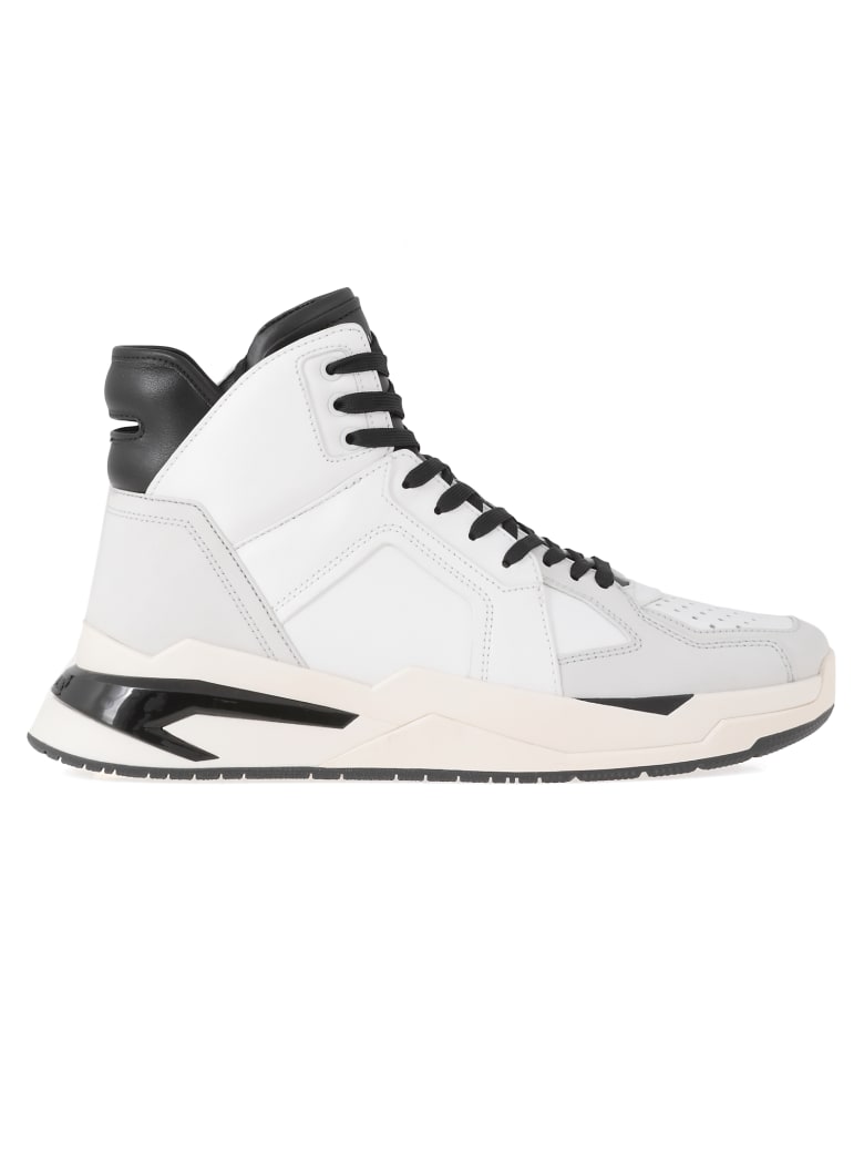 Balmain Balmain Leather Sneaker - Blanc/Noir - 11060470 | italist