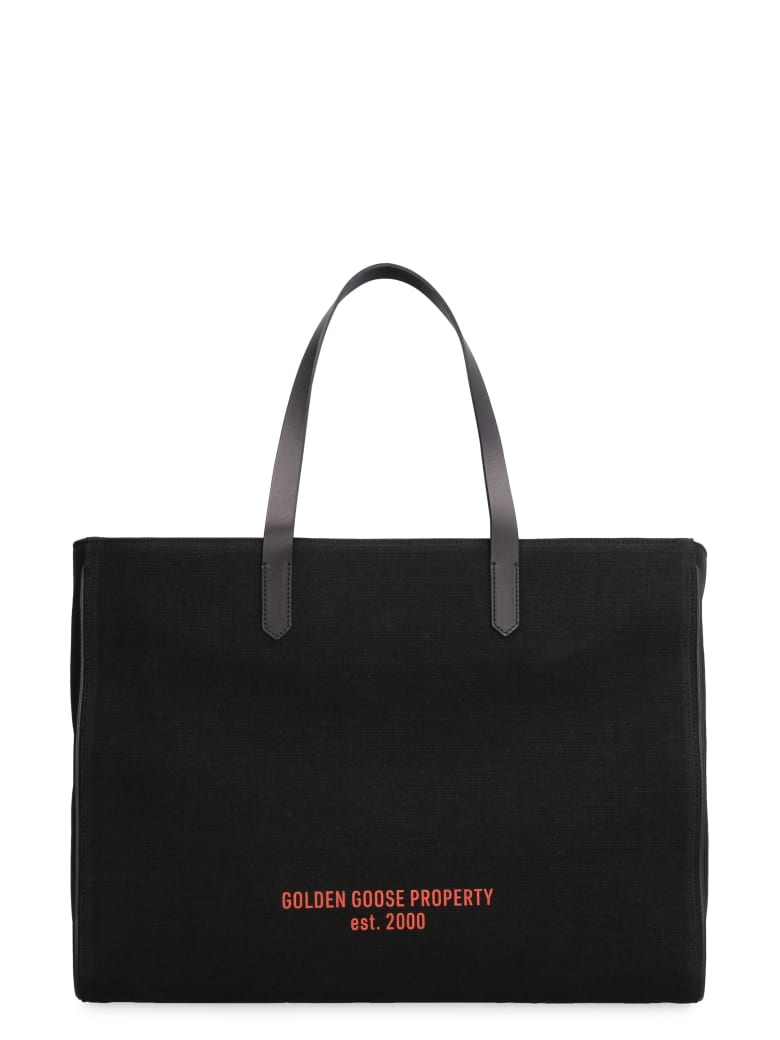 Golden Goose California Canvas Tote Bag - black