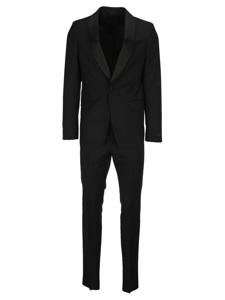 Prada Slim-fit Single-breasted Tuxedo - BLACK