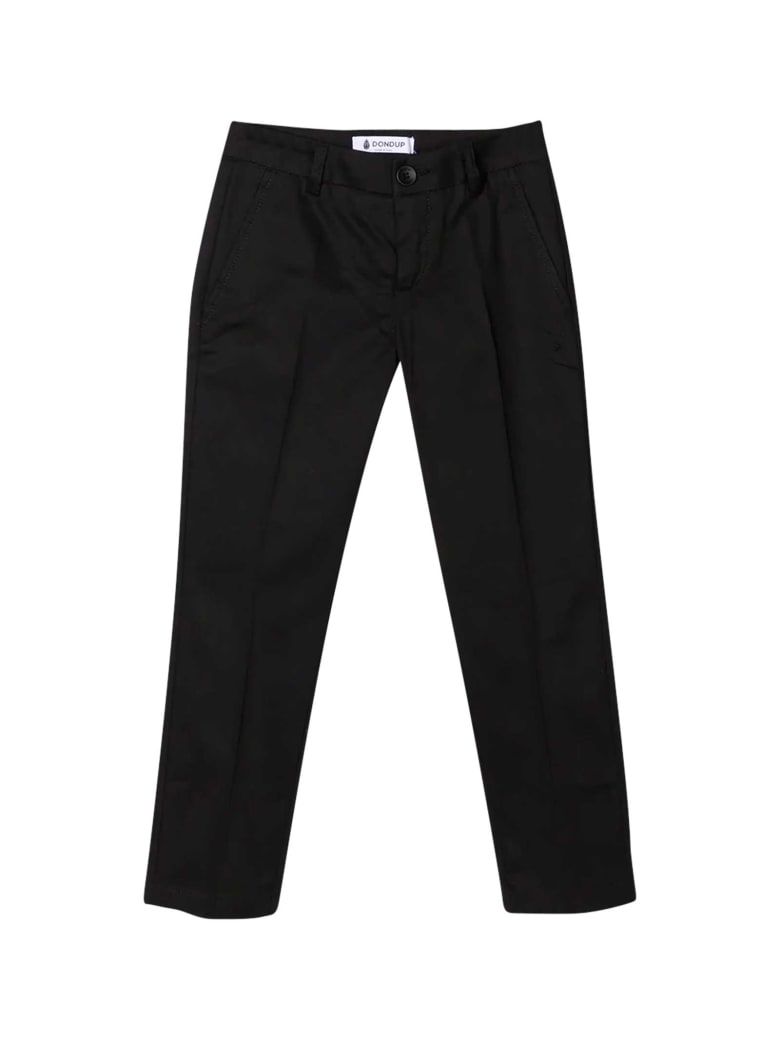 Dondup Black Chino Trousers - Unica