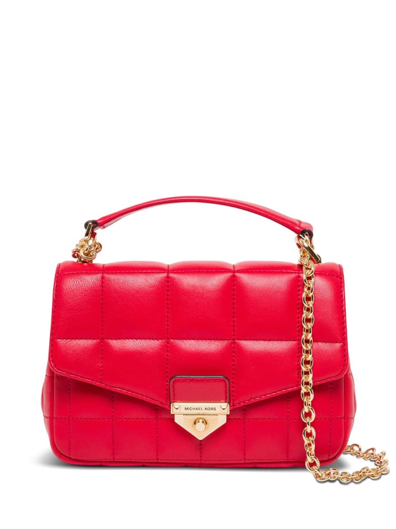 MICHAEL Michael Kors Soho Small Crossbody Bag In Quilted Leather - Red