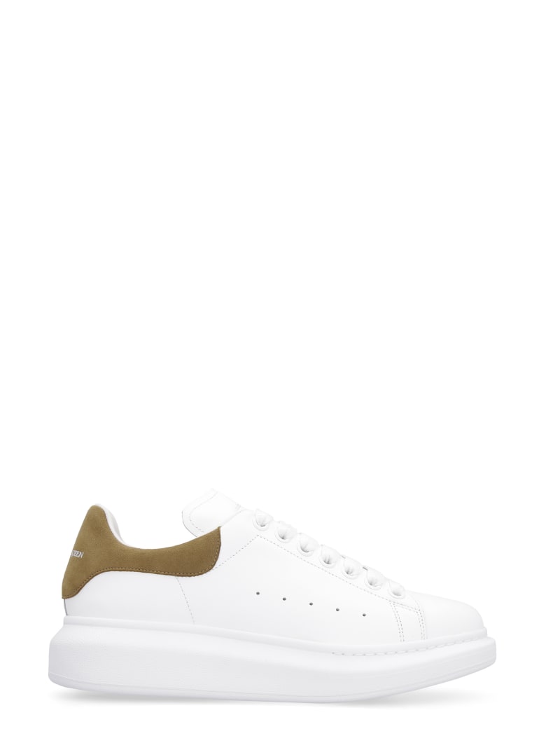 Alexander McQueen Larry Leather Sneakers - White