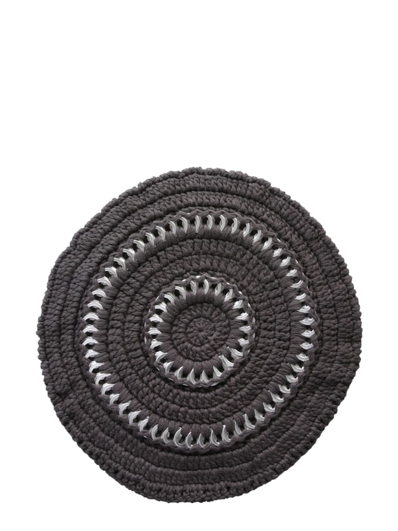Ganni Crochet Knit Hat - GRIGIO