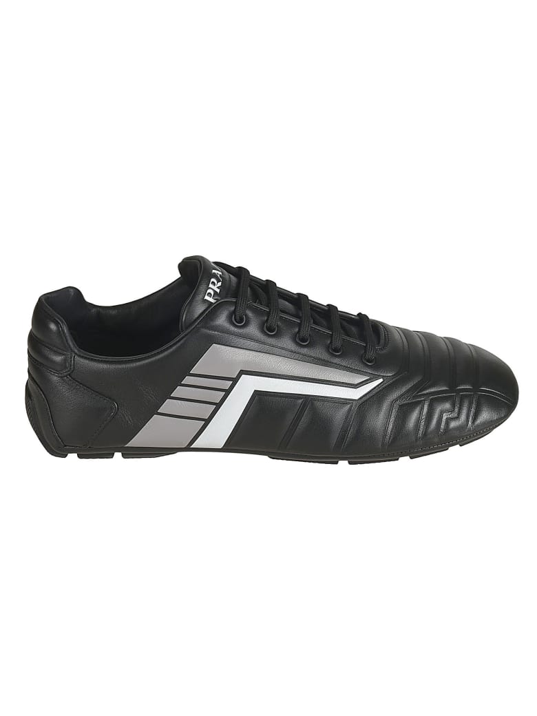 Prada Padded Logo Sneakers - Grey
