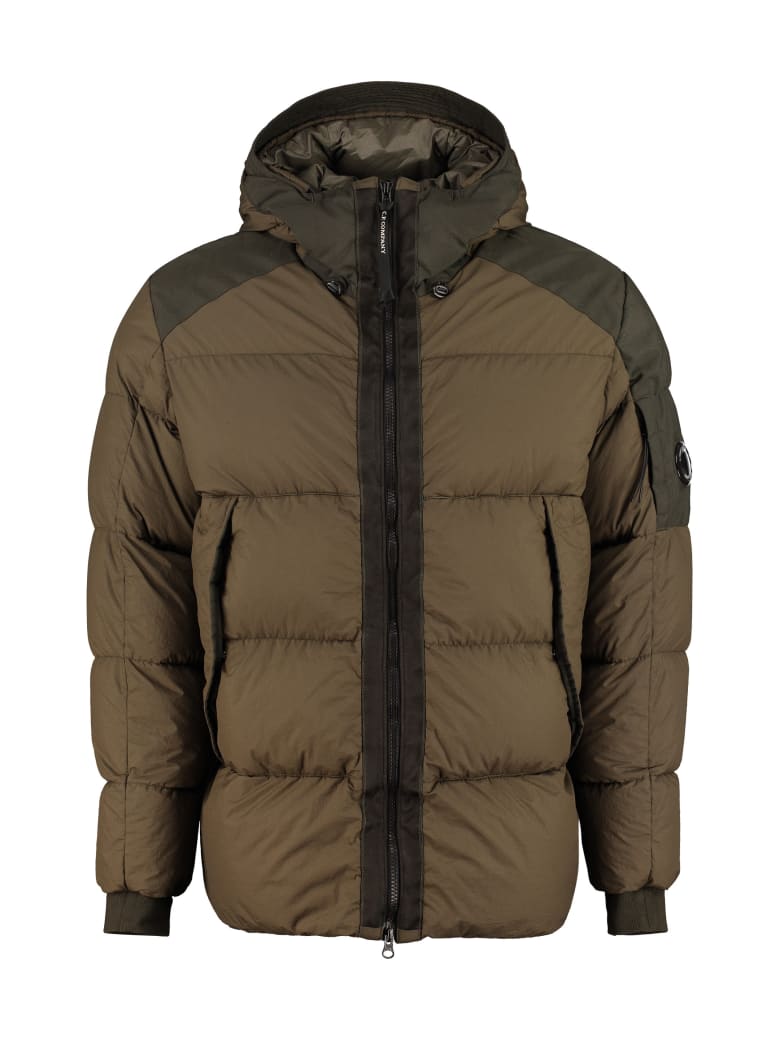 C.P. Company Taylon Hooded Down Jacket - green