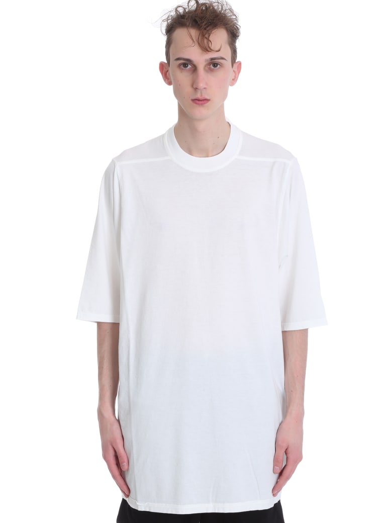 DRKSHDW Jumbo T-shirt In White Cotton - WHITE