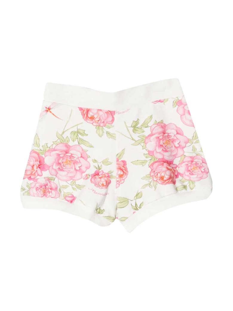 Monnalisa Monnalisa Patterned Shorts - Panna/rosa
