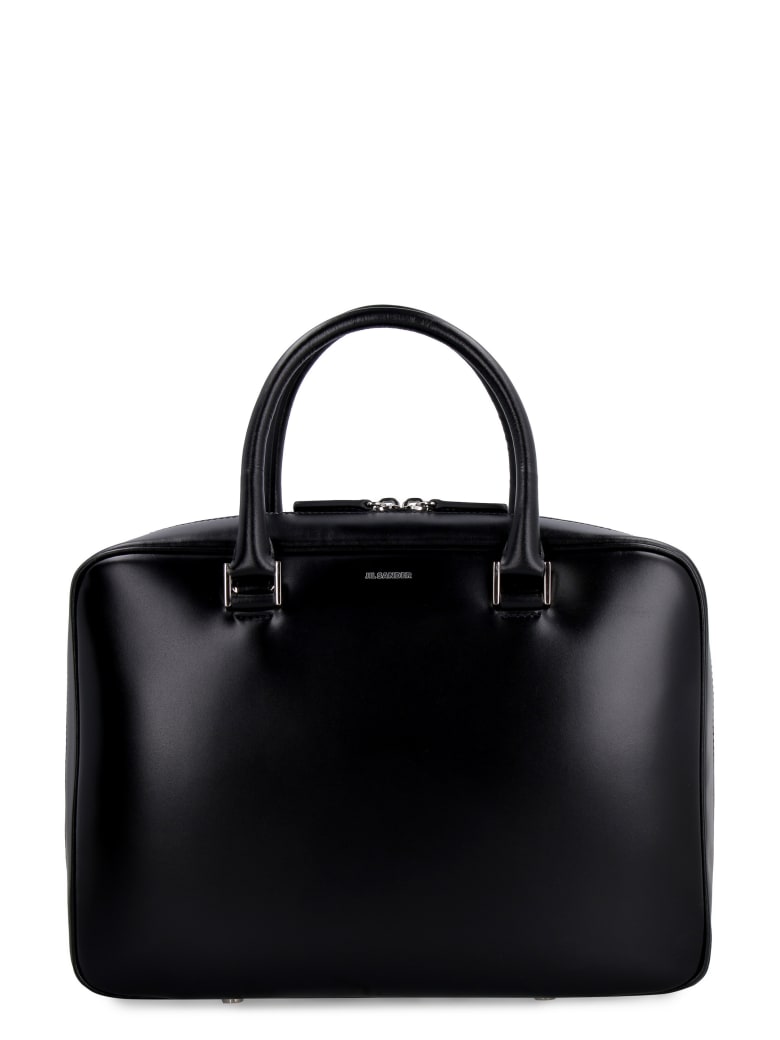 Jil Sander Leather Handbag - black