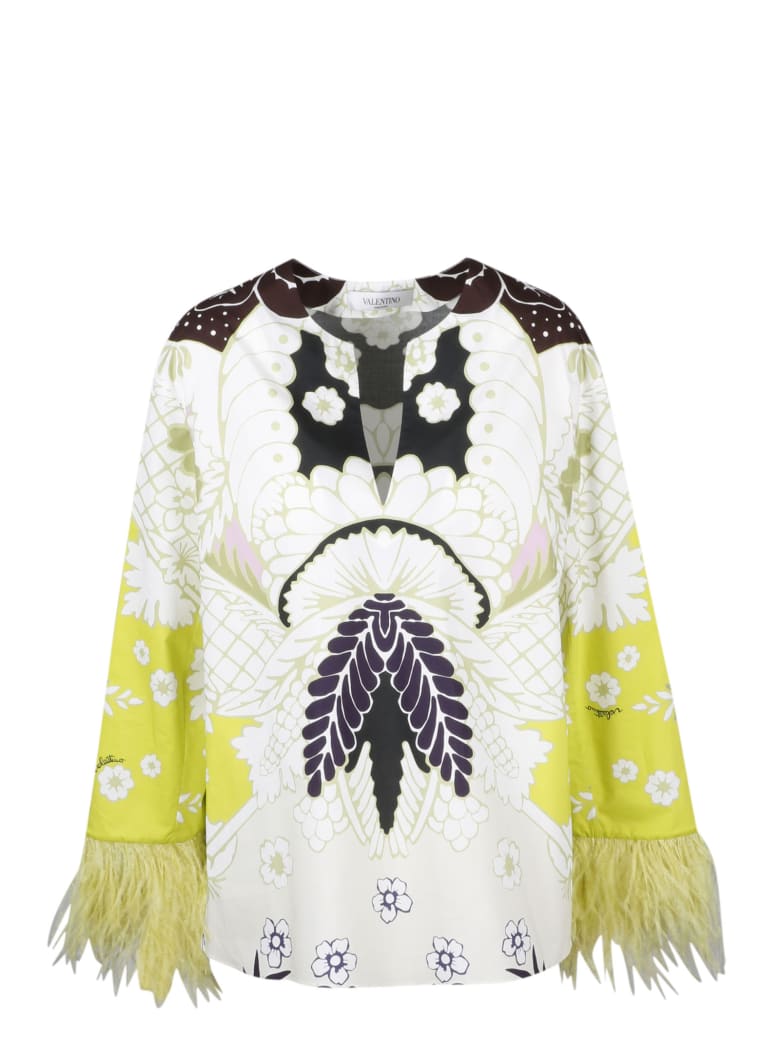 Valentino Poplin Top - Multicolour