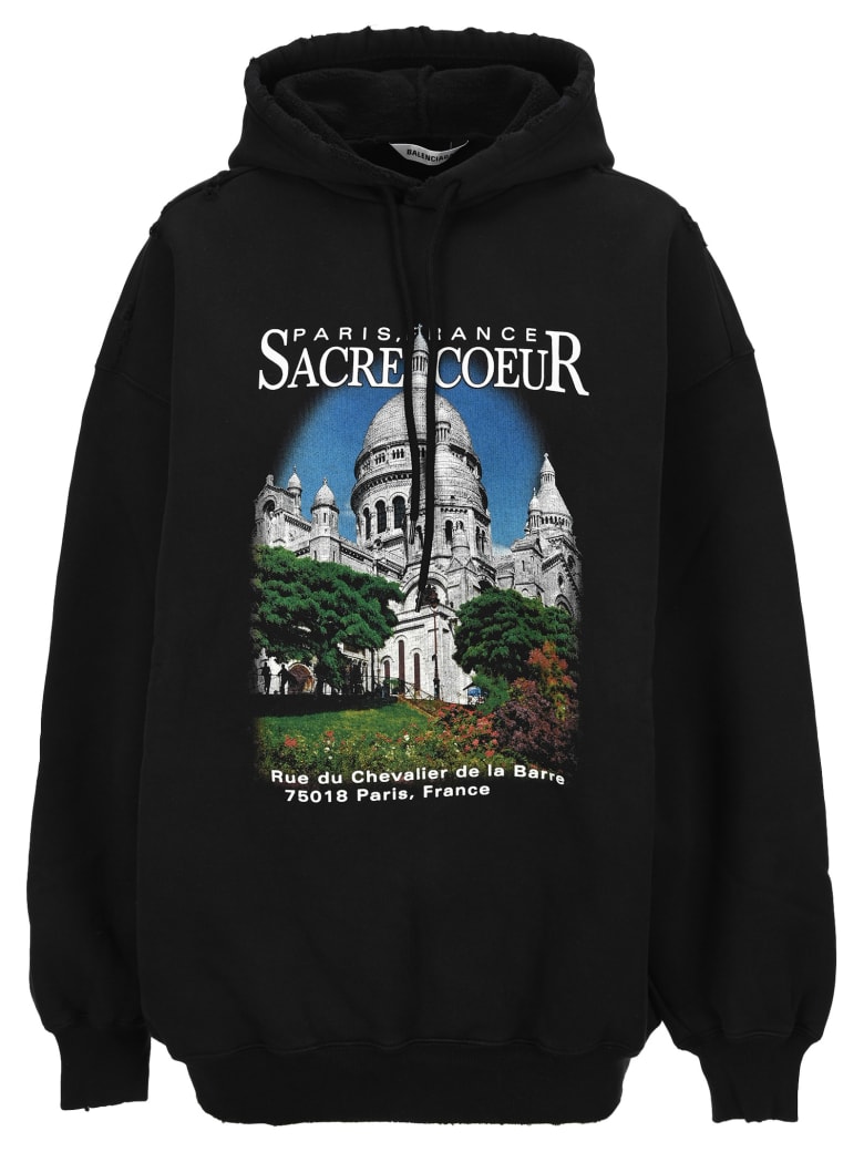 Balenciaga Sacrã© C Ur Bomber Hoodie - Nero