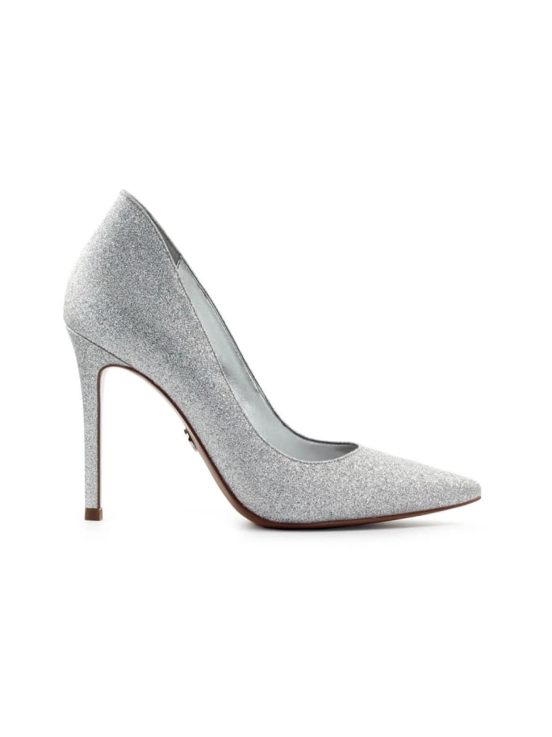 Michael Kors Keke Silver Glitter Pump - Argento