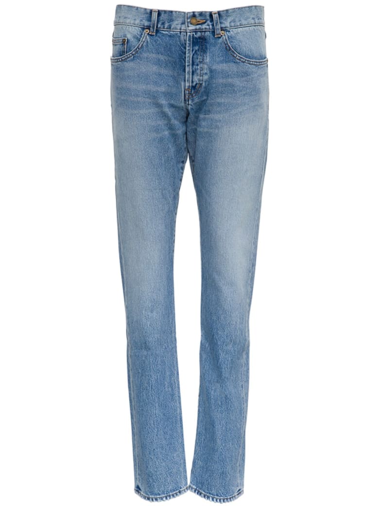 Saint Laurent Five-pocket Denim Jeans - Light blue
