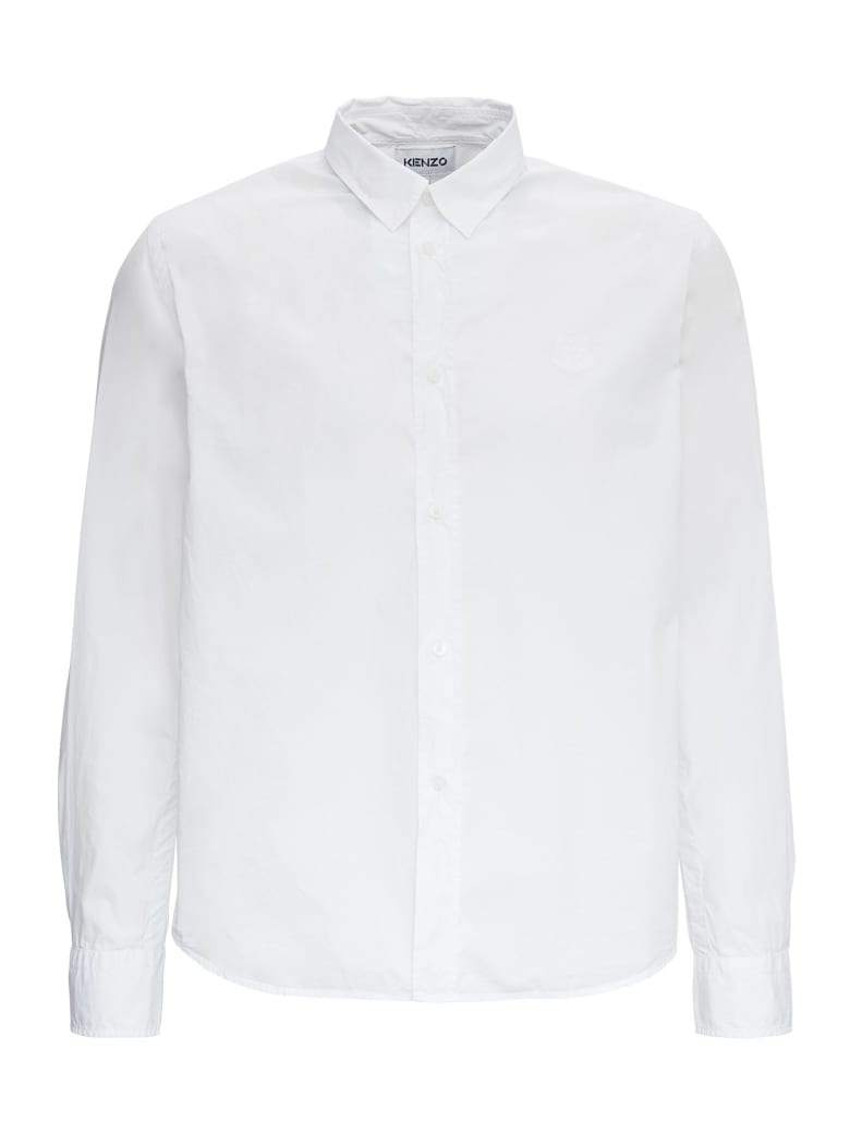 Kenzo Tiger Cotton Shirt - White
