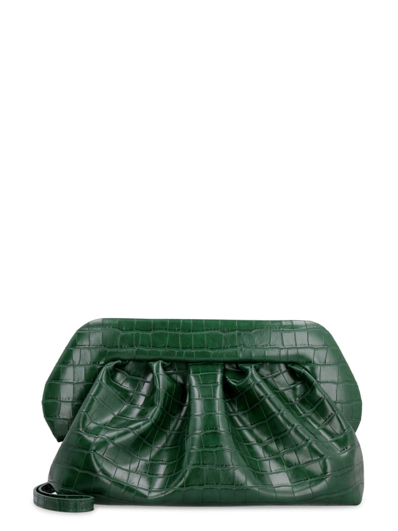THEMOIRè Bios Faux Leather Clutch - green
