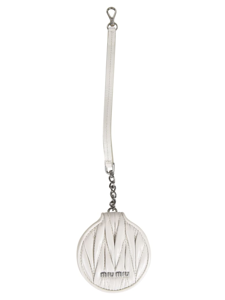 Miu Miu Woven Logo Keyring - Talco
