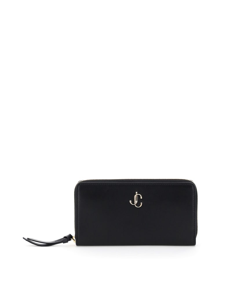 Jimmy Choo Pippa Zip-around Wallet - BLACK (Black)