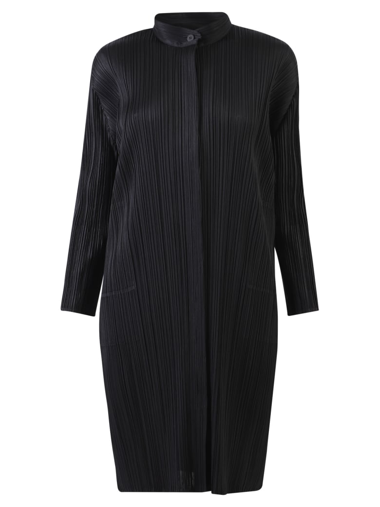 Issey Miyake Pleated Dress - Black
