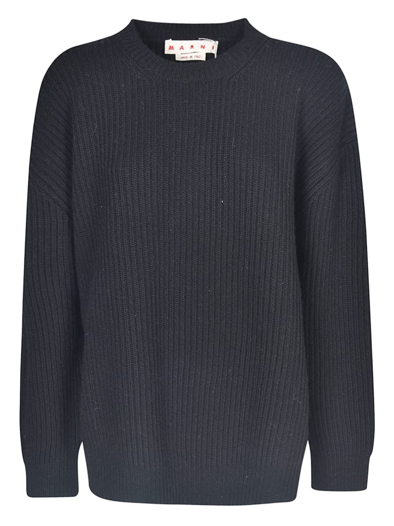 Marni Oversize Ribbed Sweater - Black