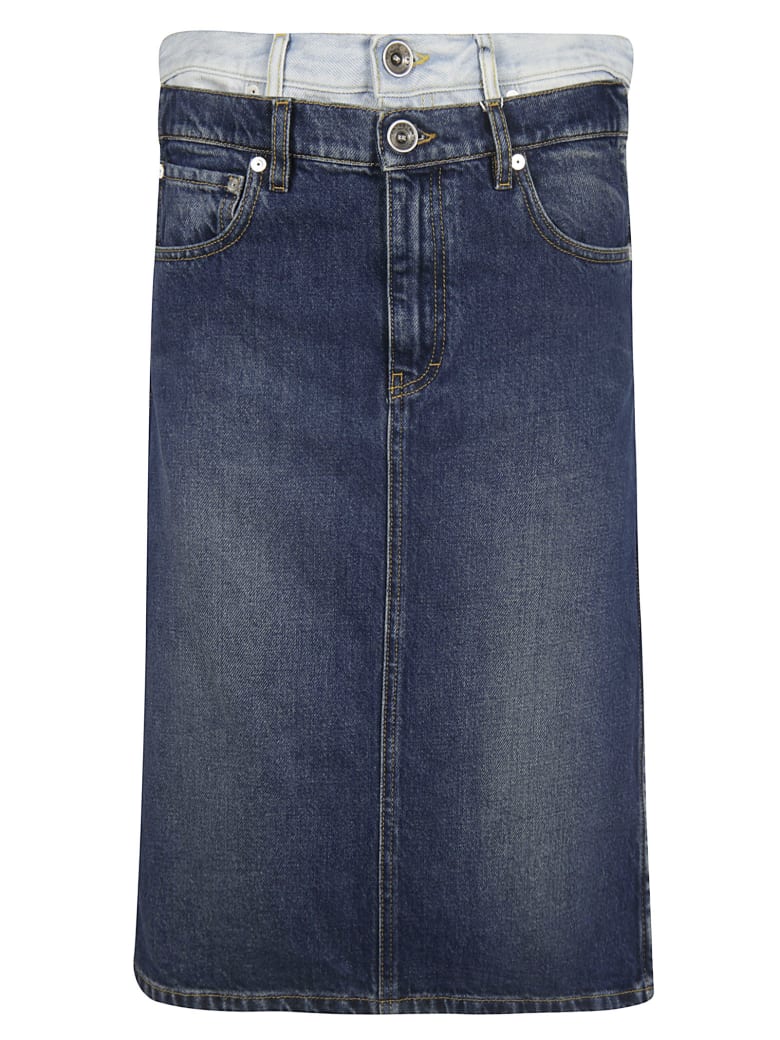 L'Appartement ▼Denim Layered Skirt▼34 Elodie Tiered Denim Skirt | Phase Eight ROW |