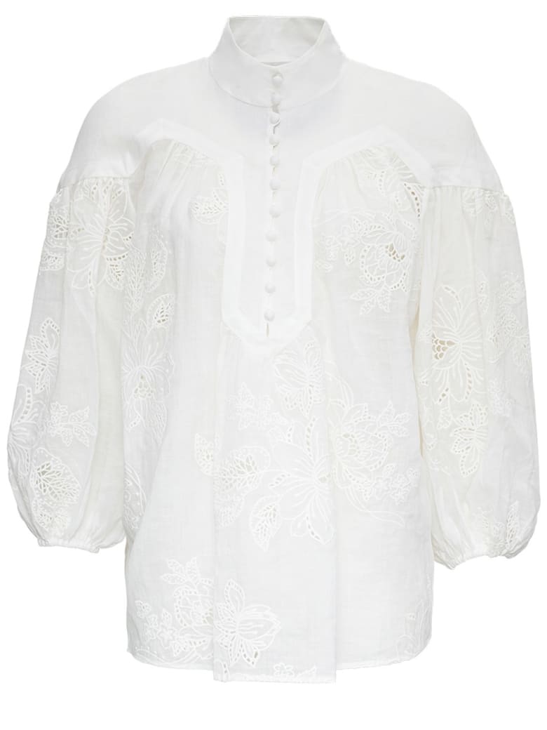 Zimmermann White Riders Shirt - White