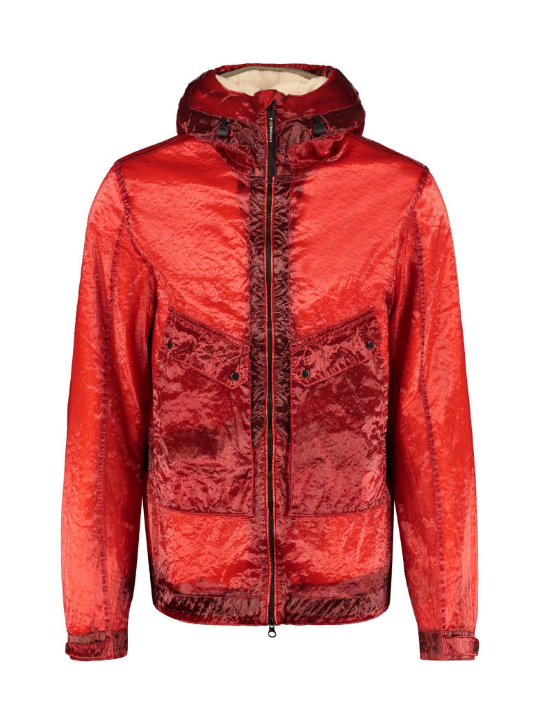C.P. Company Kan-d Hooded Techno Jacket - red