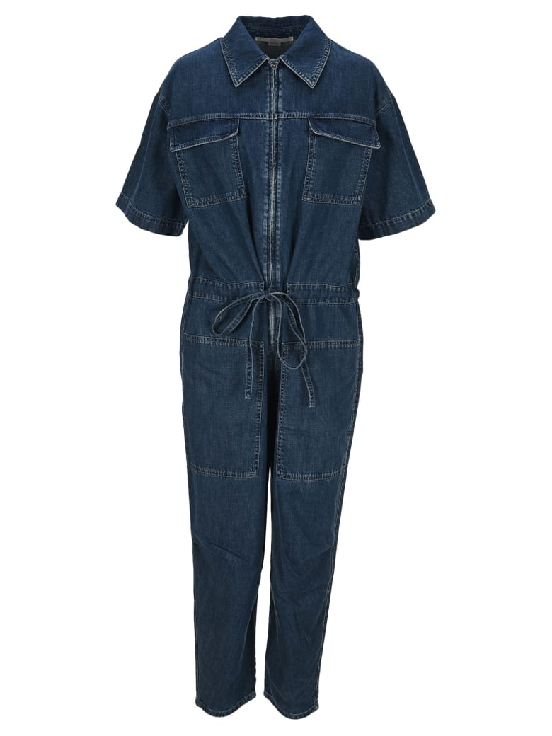 stella mccartney denim jumpsuit