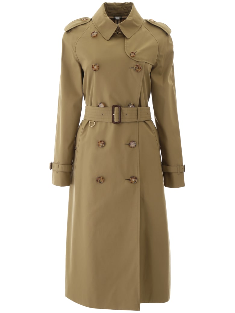 burberry green trench coat