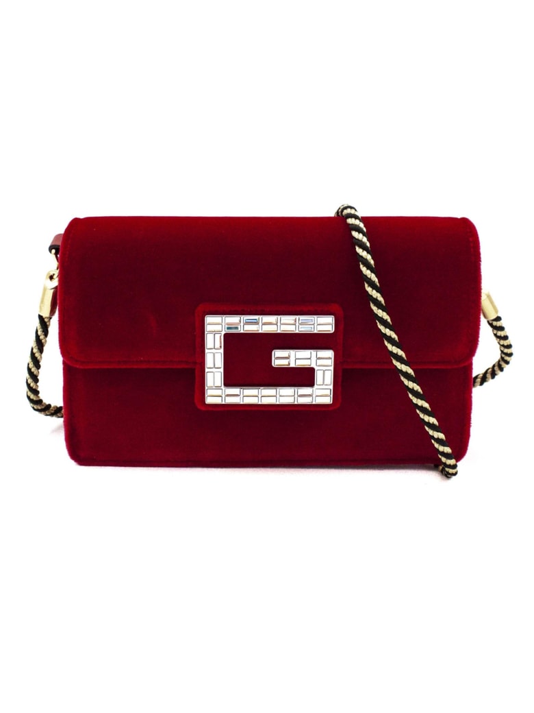 Gucci Gucci Red Velvet Shoulder Bag - Rosso - 10935275 | italist
