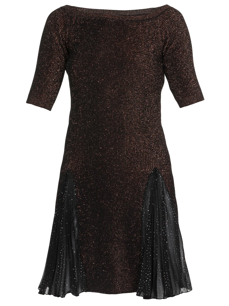 Marco de Vincenzo Lurex Dress - BLACK