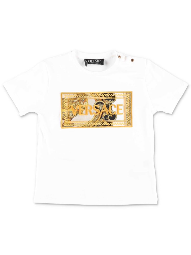 Versace T-shirt - Bianco, Nero e Oro