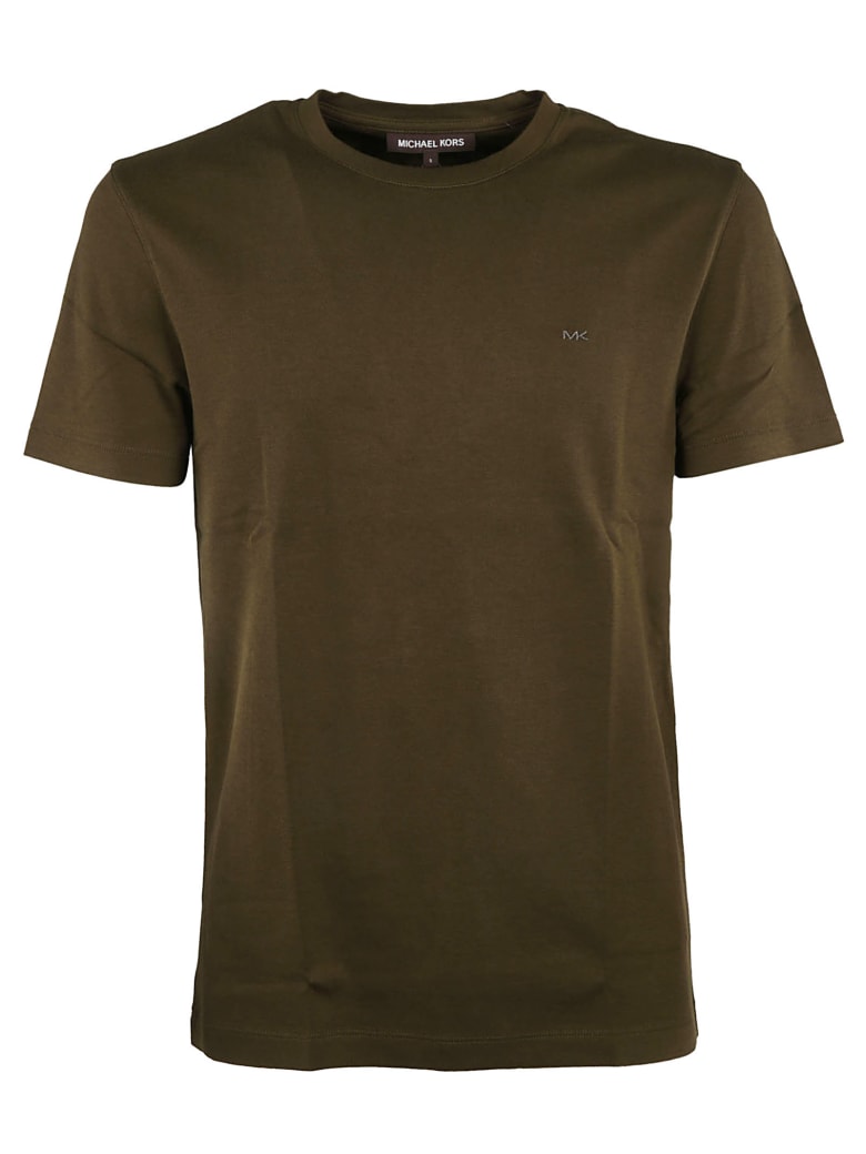 michael kors shirt dress olive