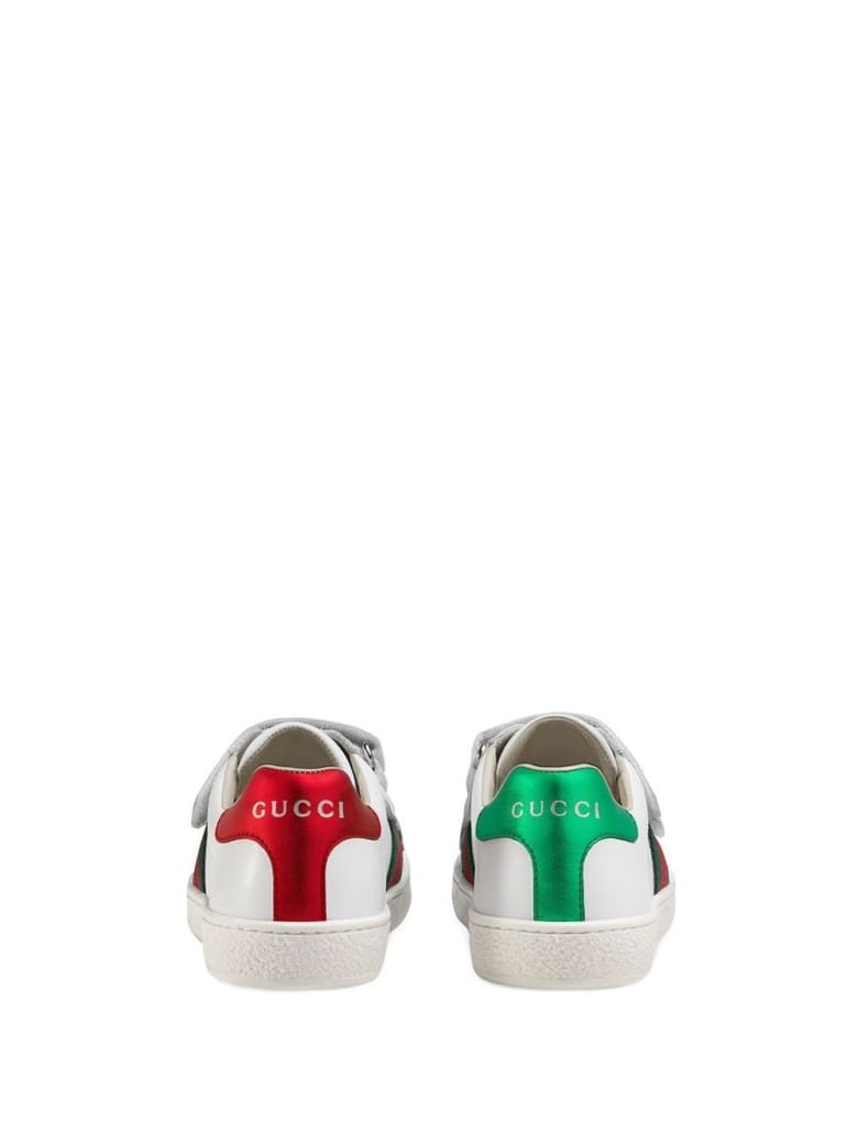 Gucci Ace Leather Sneakers - White