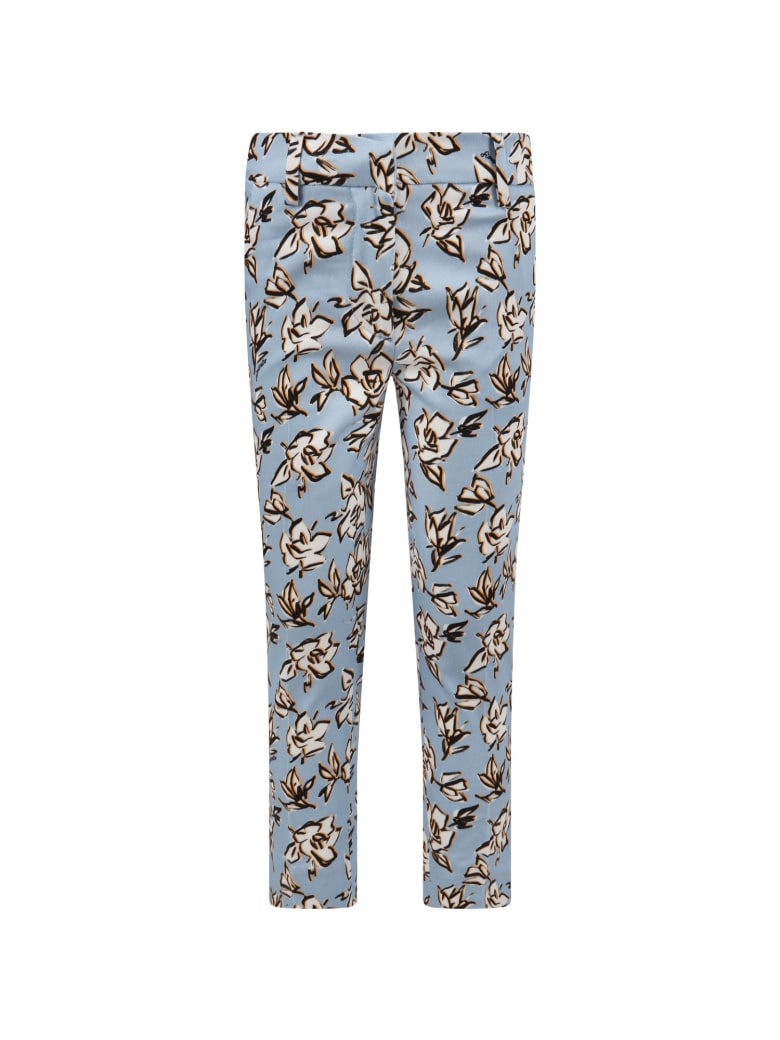 Simonetta Light Blue Pants For Girl - Light Blue
