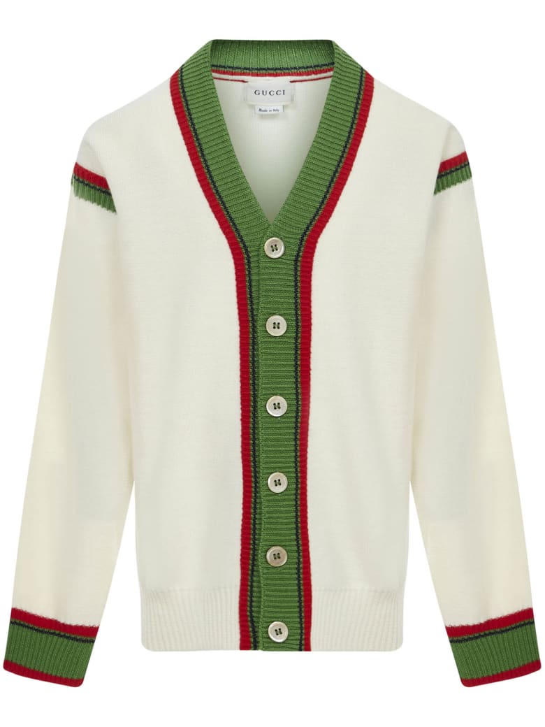 Gucci Junior Cardigan - White