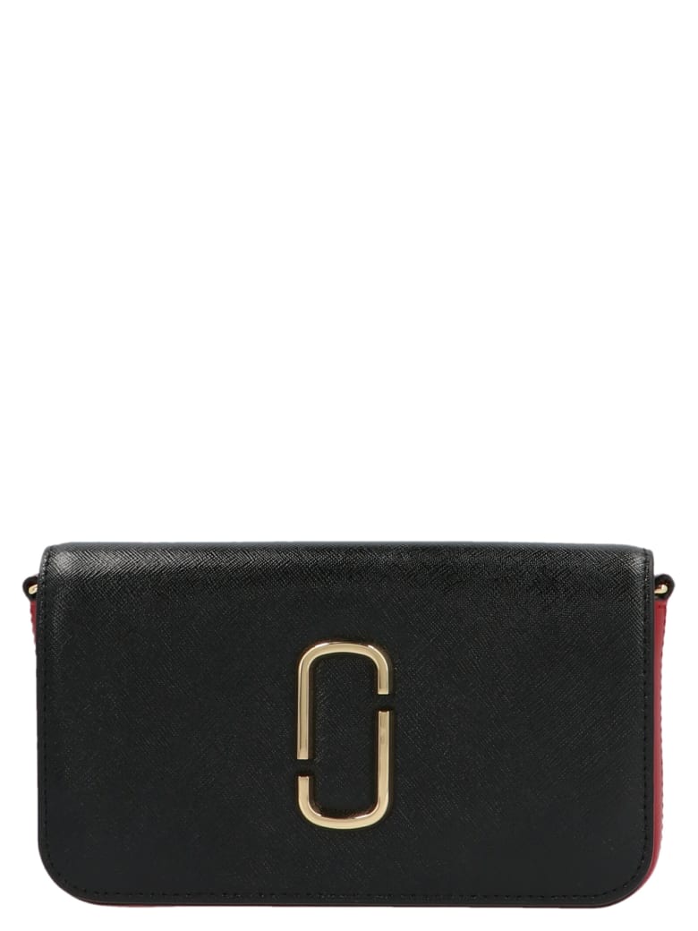 Marc Jacobs 'the Snapshot Wallet On Chain' Bag - Nero