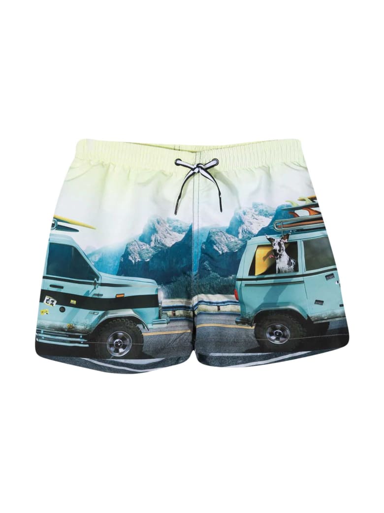 Molo Light Blue Teen Bermuda Shorts - Azzurro