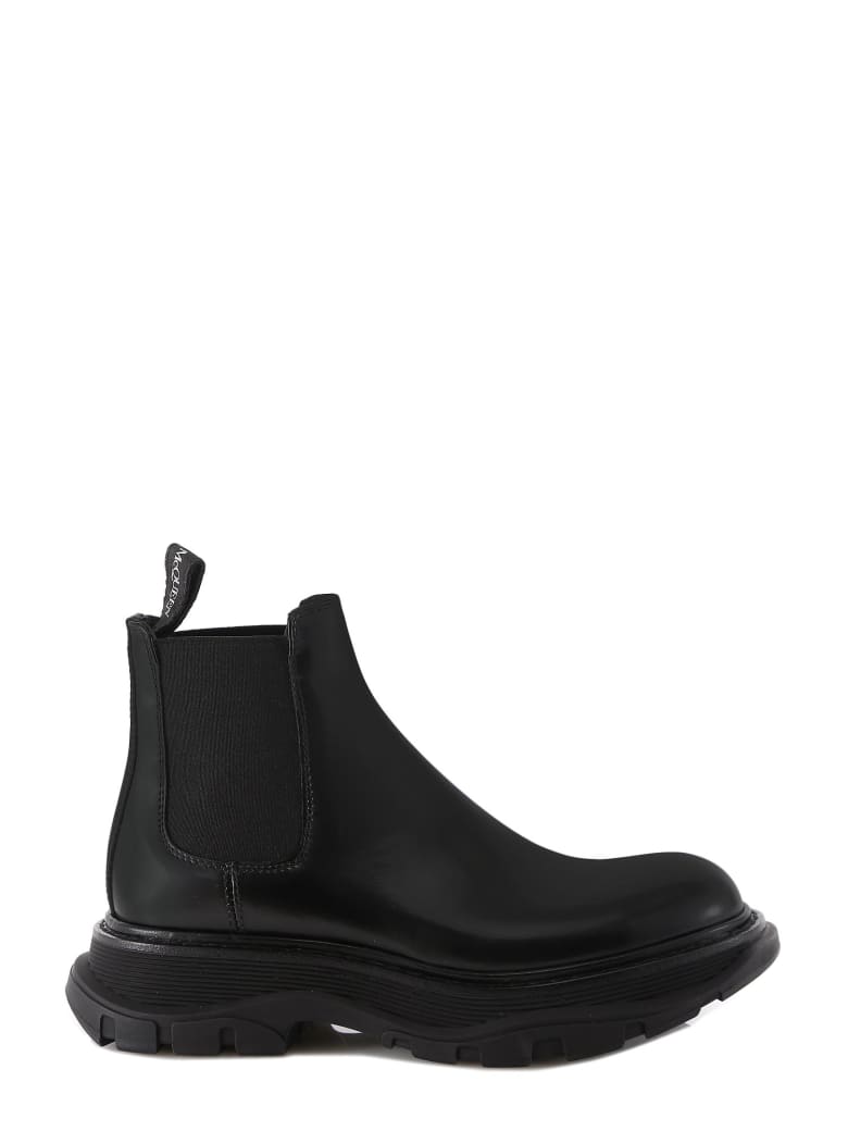 Alexander McQueen Chelsea Tread Ankle Boots - Nero