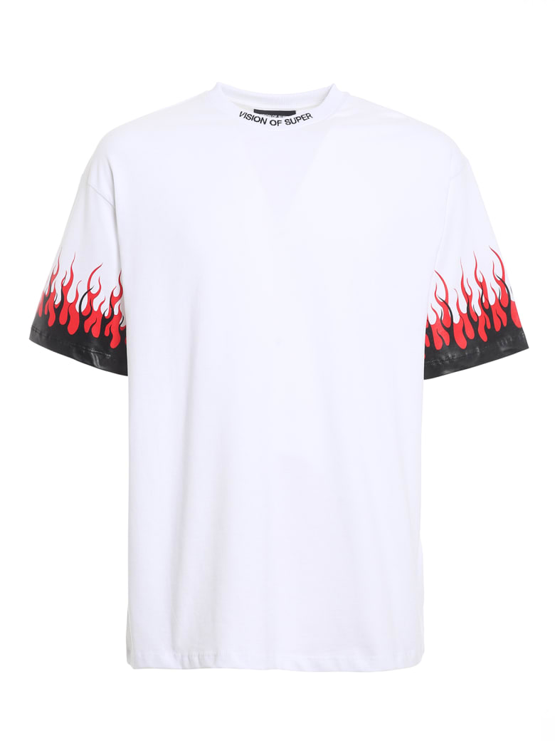 Vision of Super Tshirt Double Flames - White