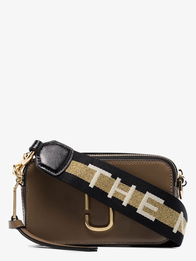 Marc Jacobs Snapshot Crossbody Bag With Logo - Grey